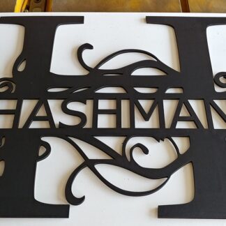 12″x12″ CUSTOM LASER ENGRAVED MONOGRAMS