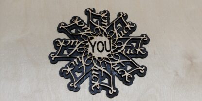 12" x 12" FUCK YOU FLAKE