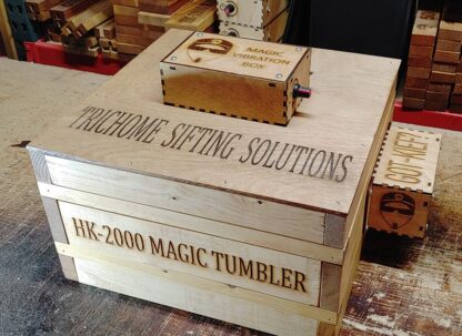 ***ADD-ON*** HK2000 Auto Tumbler w/ Vibration Lid 12×12 Kief Box **** MIRRORED BOTTOM COLLECTION BASE NOT INCLUDED****
