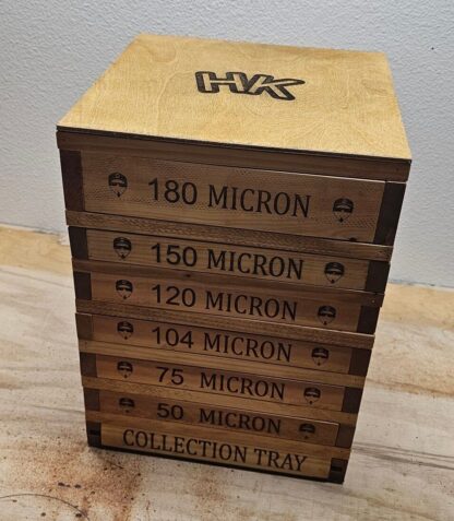 HK’s MySifter 6-Screen 12″x12″ Magic Pollen Box–180-150-120-104-75-and 50 Micron